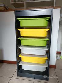 Mobile Ikea trofast 6 cassetti con coperchio 