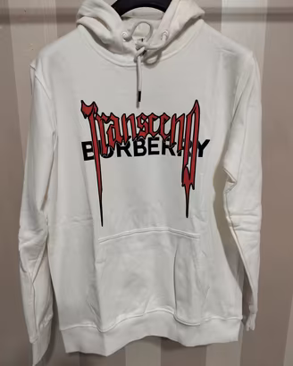 Felpa Burberry uomo con cappuccio taglia XXL.