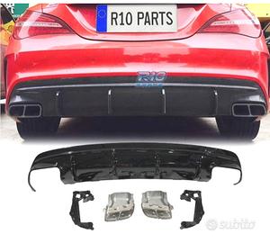 DIFFUSORE MERCEDES CLA W117 13-15 LOOK A45 NERO LU