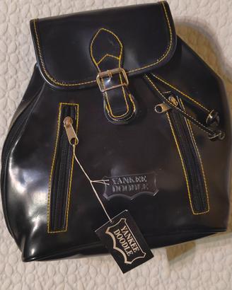 Zainetto nero di pelle