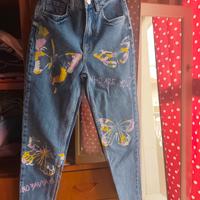 Bershka jeans high waist lunghi EU32