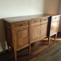 credenza anni 60 in legno intarsiato