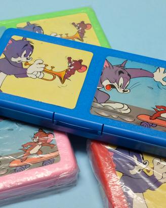 Astuccio scuola vintage Tom & Jerry anni 80 Vipo