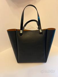 JW Anderson Borsa in Pelle Nera Nuova con Cartelli