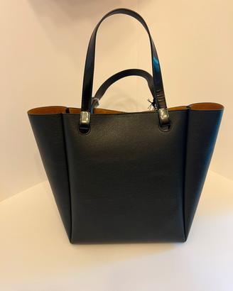 JW Anderson Borsa in Pelle Nera Nuova con Cartelli