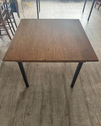 Tavolo Quadrato Moderno 100x100 cm