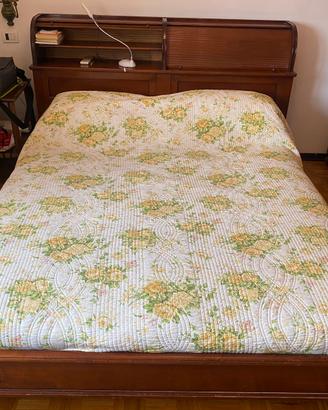 Struttura letto matrimoniale vintage