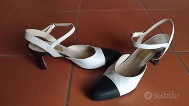 Scarpe donna vintage anni 60 sandali tacco