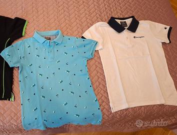 Lotto n.2 maglie polo bambino taglia 9-10 anni