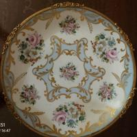 piatto porcellana decorato a mano 