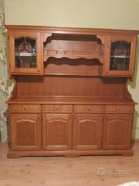 credenza in legno noce massello
