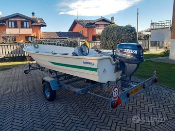 Imbarcazione a motore Selva 15hp 4T  +  rimorchio