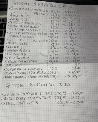 Giochi per nintendo switch