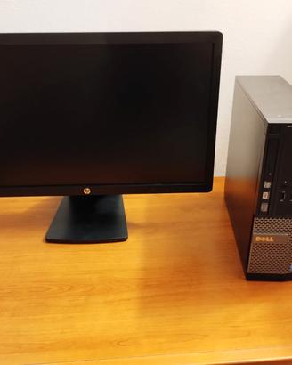 PC Dell Optiplex 3020 con monitor HP