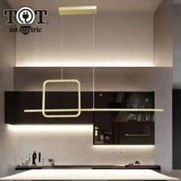 Lampadario oro moderno led 48w a sospensione