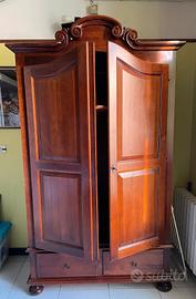 Mobilio completo in arte povera colore noce scuro