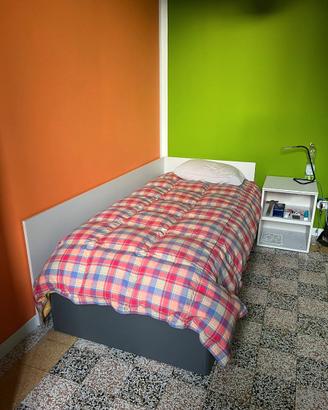 Letto singolo con cassone