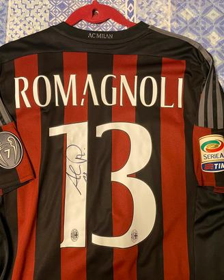 Maglia Ac Milan Alessio Romagnoli firmata