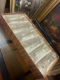 6 bicchieri in cristallo