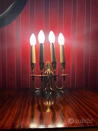 Applique ottone lampada design Bruno Chiarini