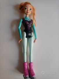 bambola barbie Frozen Anna pattinatrice