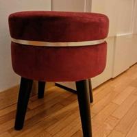 Pouf bordeaux