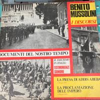 Vinili storici Mussolini