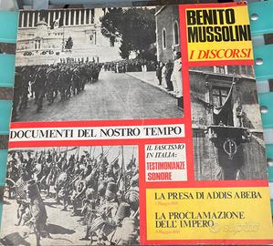 Vinili storici Mussolini
