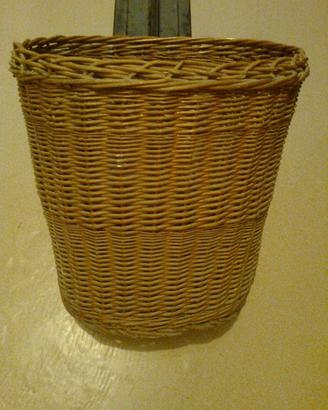 CESTO IN VIMINI GRANDE 50 X 50 X 35 CM Porta Legna