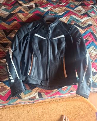 Giacca moto in pelle