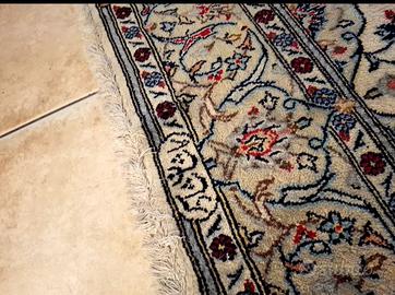 TAPPETO NAIN ORIGINALE IRAN SOTTO DIVANO