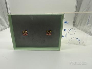 OFF-WHITE™ Mini Arrow Bloob Earrings Gold Pink