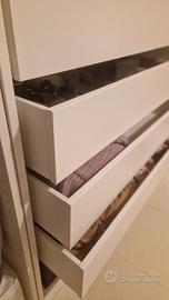 cassetti Ikea guardaroba pax biancho