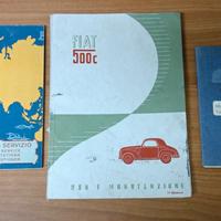 Fiat 500 C Topolino documentazione vintage