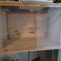 Teca legno per criceto nano 80 x 50 con accessori