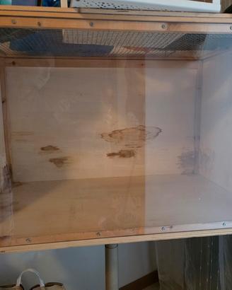 Teca legno per criceto nano 80 x 50 con accessori