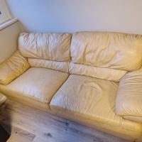 Divano 3 posti in pelle