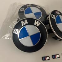Tappi coprimozzo BMW + adesivo cerchio