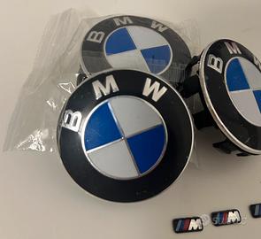 Tappi coprimozzo BMW + adesivo cerchio