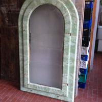 Porta 18° secolo gessata e dipinta finto marmo 