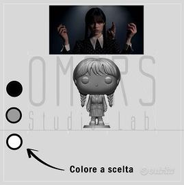 1x Riproduzione 3D Funko pop Mercoledì Addams