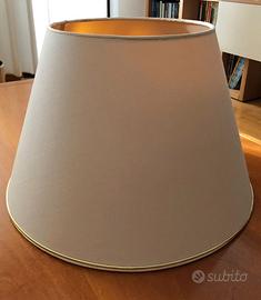 Paralume tessuto panna