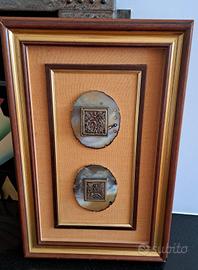 quadro con Icone Russe da viaggio in bronzo