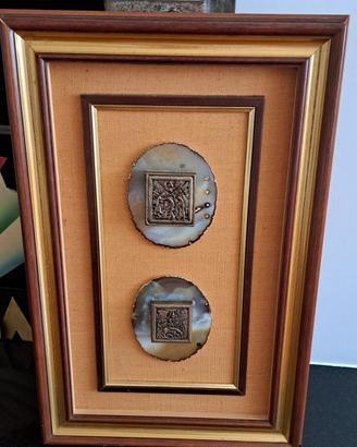 quadro con Icone Russe da viaggio in bronzo