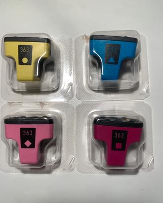 Cartucce HP 363 originali nuove.