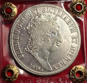 Piastra 120 grana 1° tipo, Ferdinando I, BB