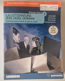 La letteratura ieri, oggi, domani 3 - volume unico