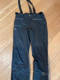 pantaloni scialpinismo softshell salomon Uomo L