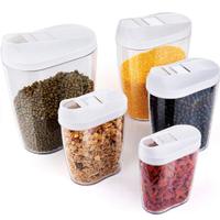 Set 5 barattoli trasparenti di varie misure