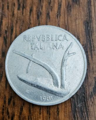 10 lire italia errore di conio